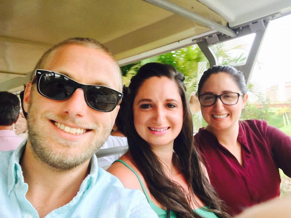 Traveling with the family.