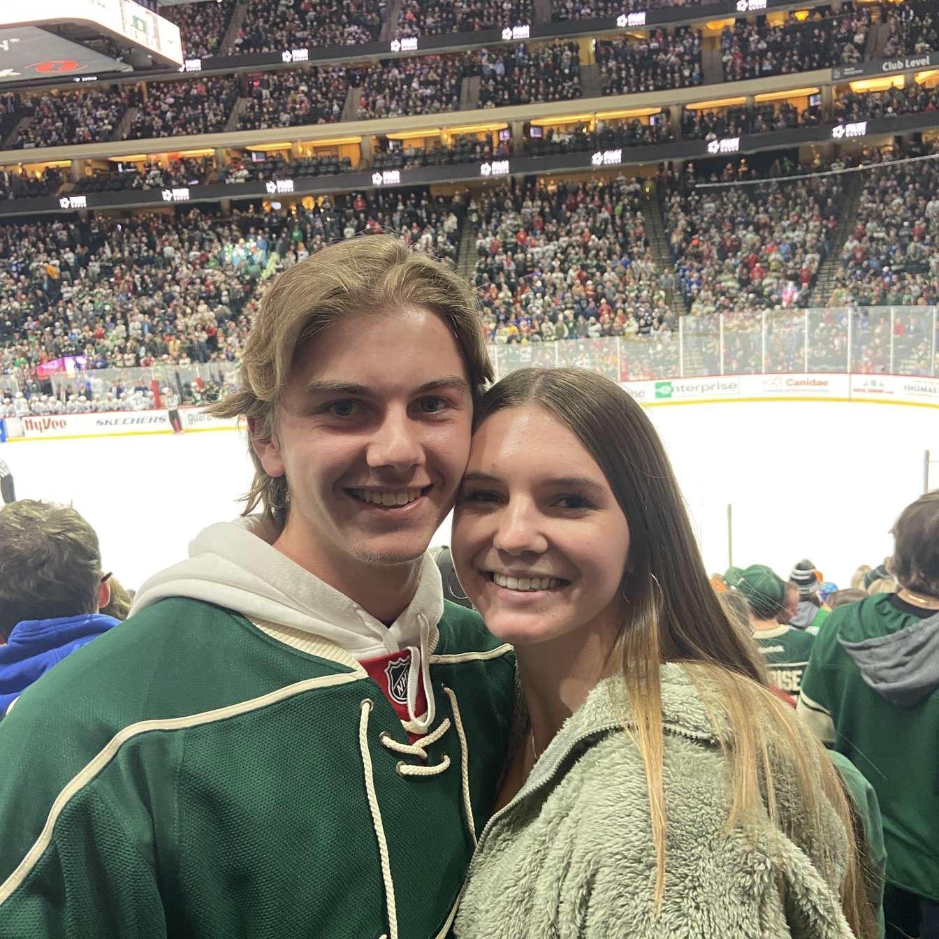 Our first date to a MN Wild hockey game!