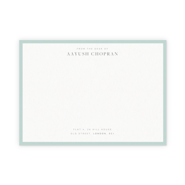 "The Kuzmans" Personalized Stationery (Set of 50)
