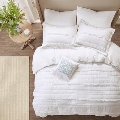 Alexis 2-in-1 Duvet Set (Full/Queen)White - 4pc