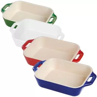 Staub 4.75-Quart Rectangular Baking Dish in Cherry Red