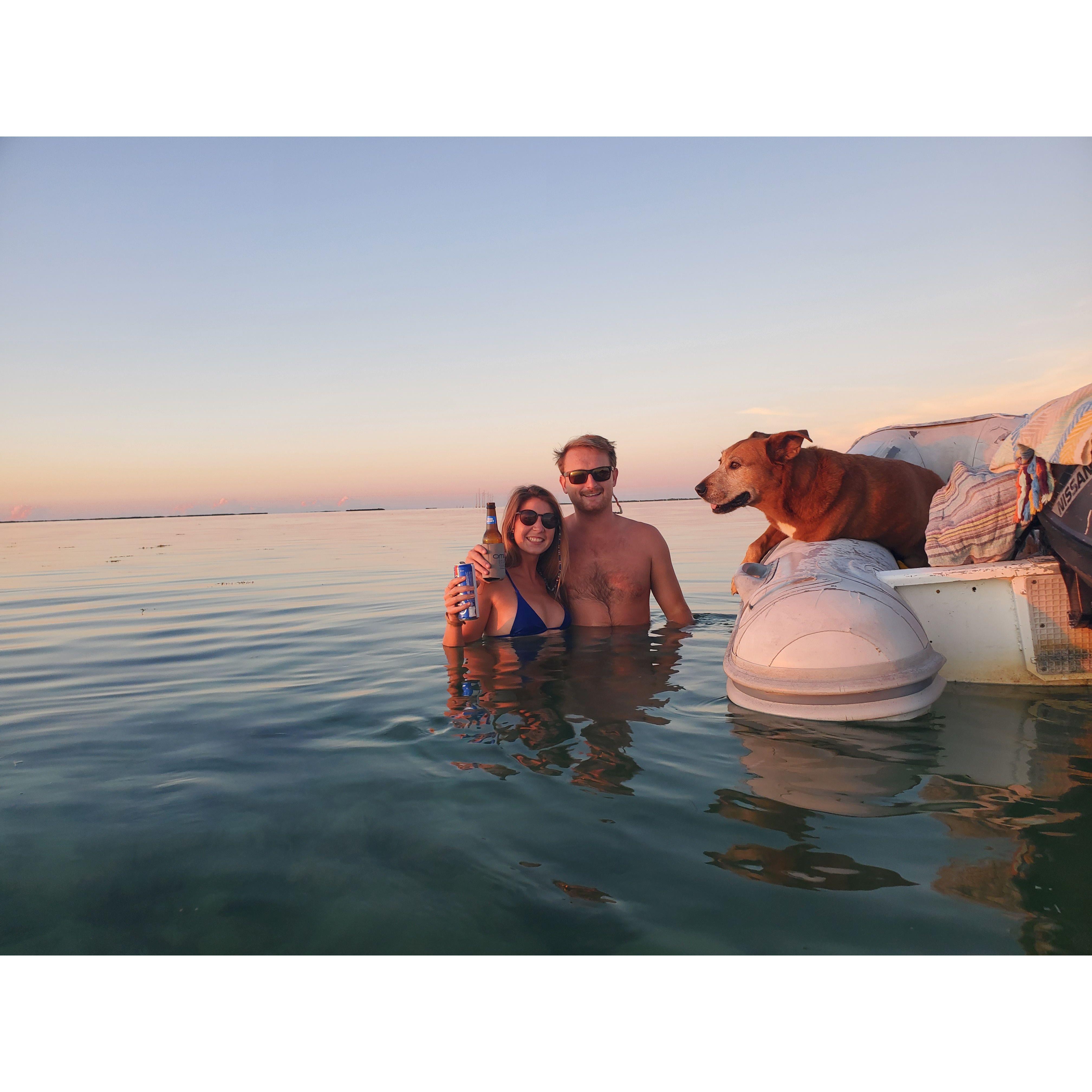Dinghy hangs with Paige; June 2023
