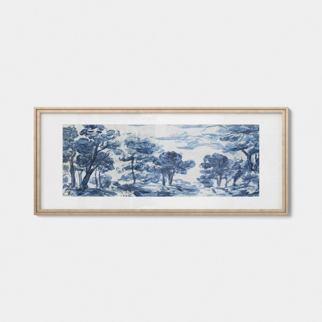 47"x 20" French Style Scene Framed Wall Art - Threshold™