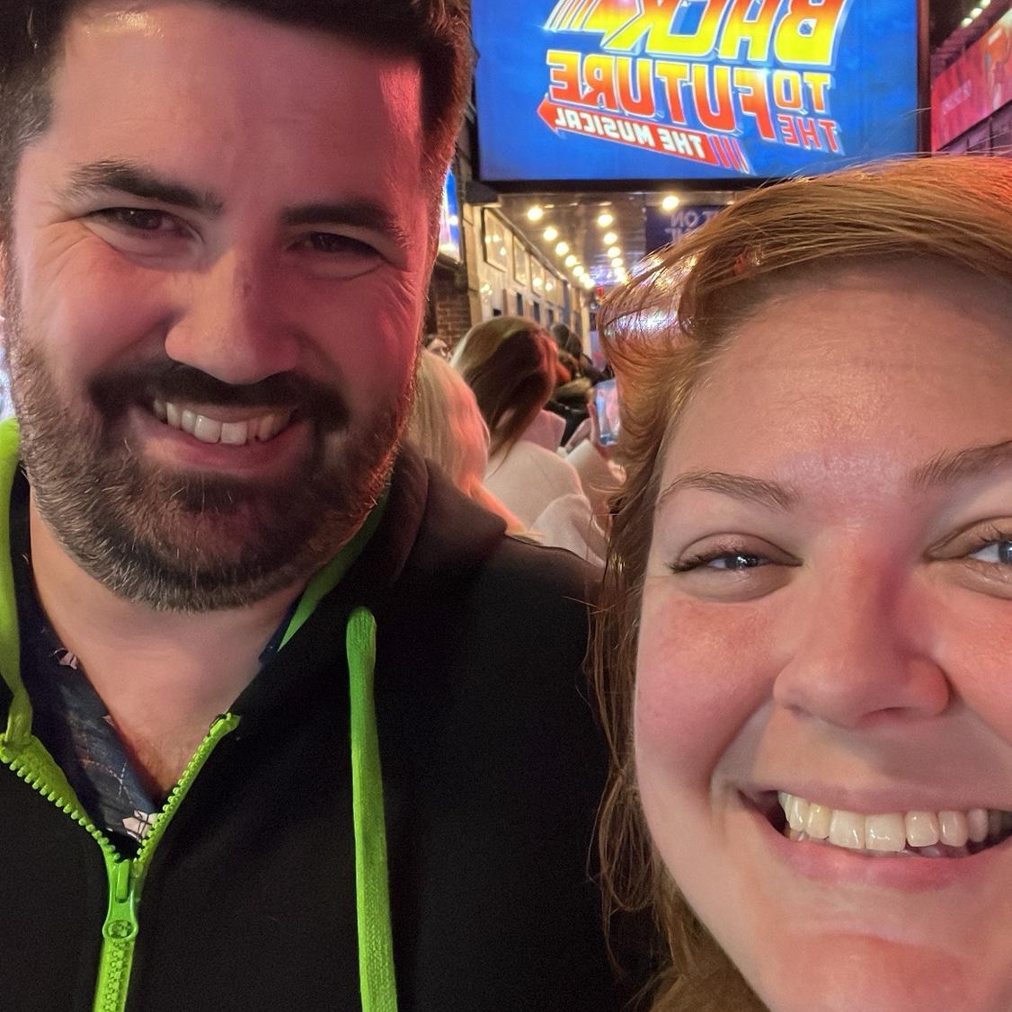 The first time we saw Back to the Future: The Musical in New York City - January 2024