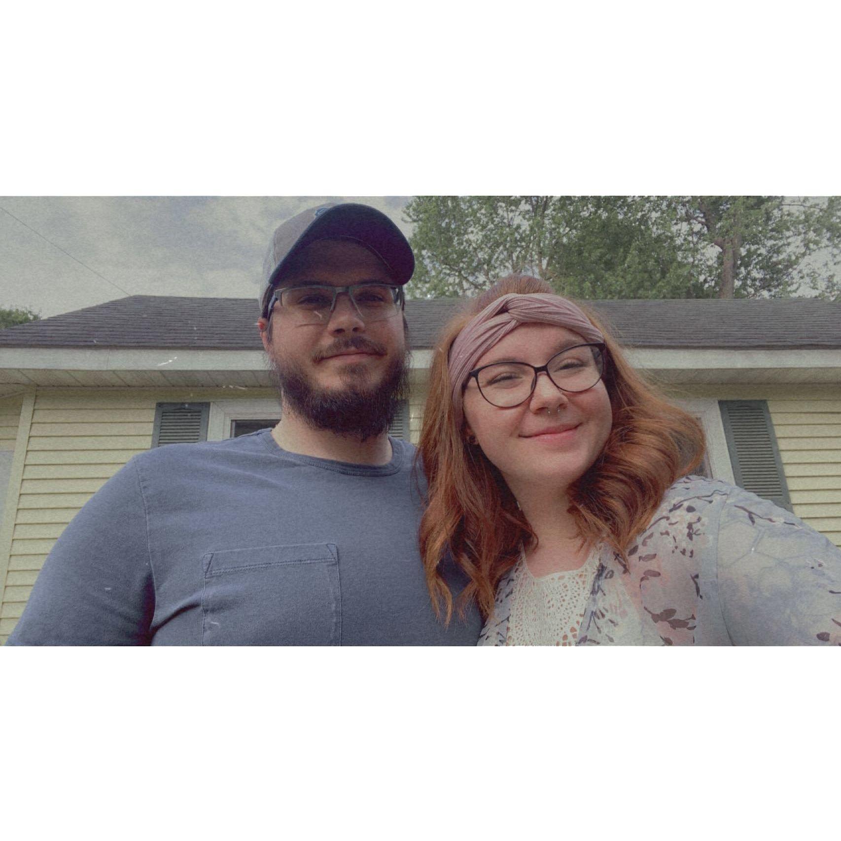 Right after we bought our first home together.