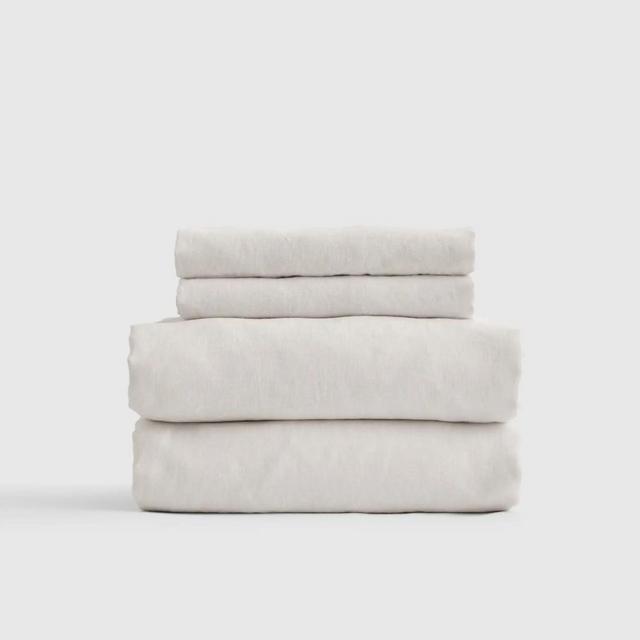 Linen Sheets | Quince - Sand, Size Queen