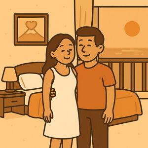 One night in our honeymoon suite