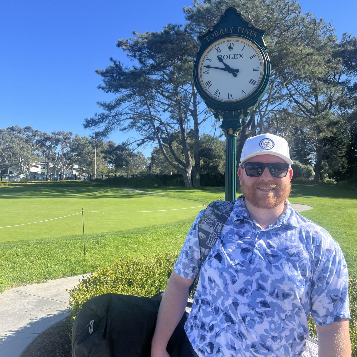 Evan's first golf lessons at Torrey Pines