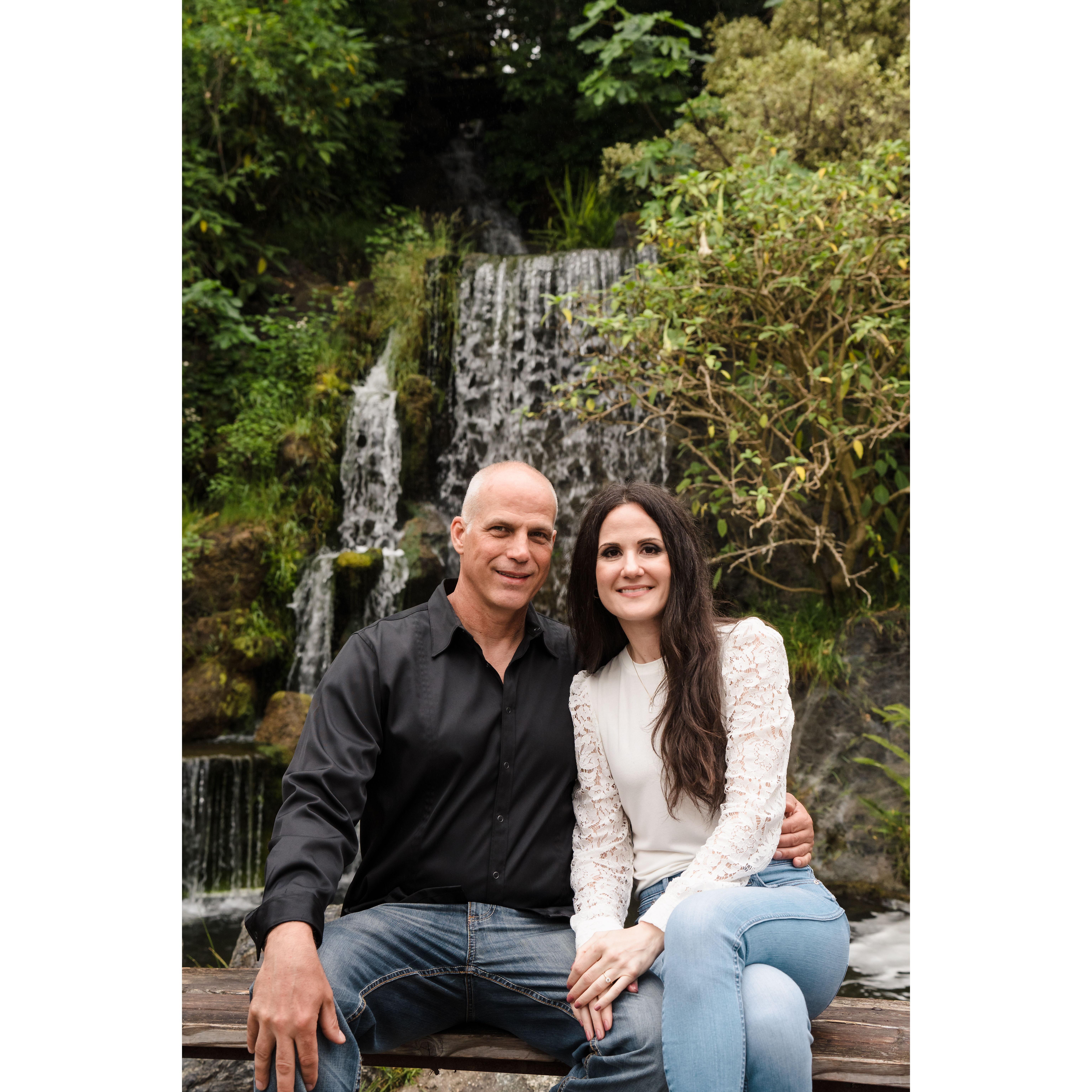 June 2023 engagement photo shoot at LA Arboretum & Botanical Garden