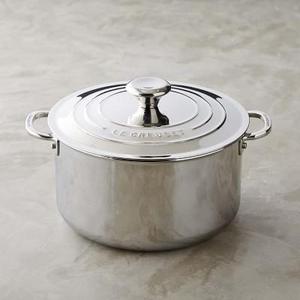 Le Creuset Stainless-Steel Deep Casserole with Lid, 6 1/3-Qt.