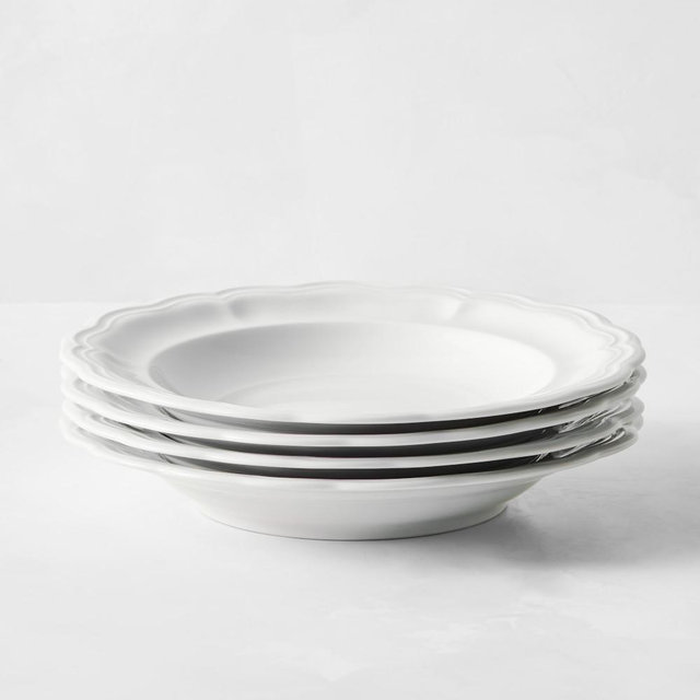 Pillivuyt Queen Anne Porcelain Soup Plate, Each