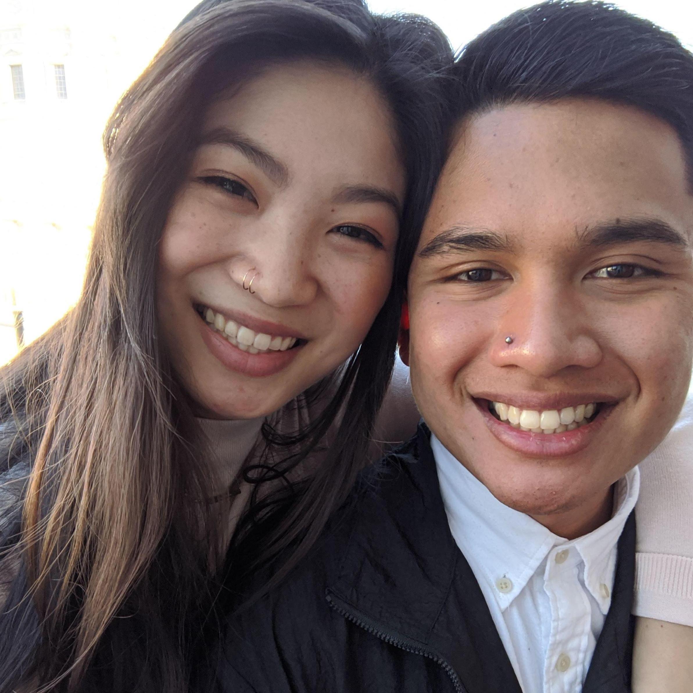 Pre-pandemic, 2020.  At an anniversary celebration for a school I was working for at the time.  My students were shocked at how pretty Viv is.