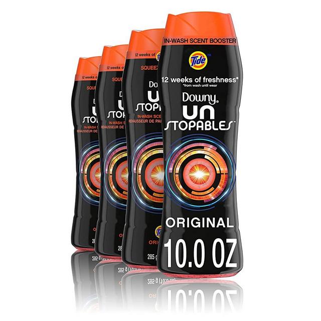 Downy Unstopables in-wash Scent Booster Beads, Tide Original Scent, 10 oz, 4 Count