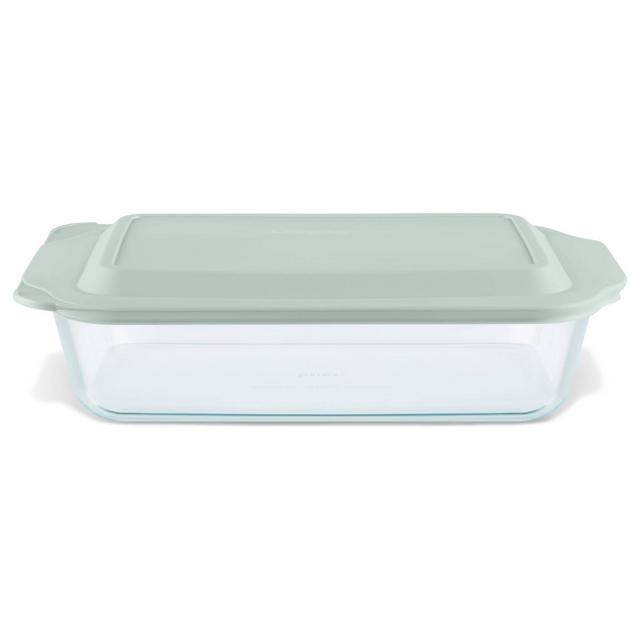 Pyrex 9"x13" Glass Deep Casserole Dish with Lid Sage Green