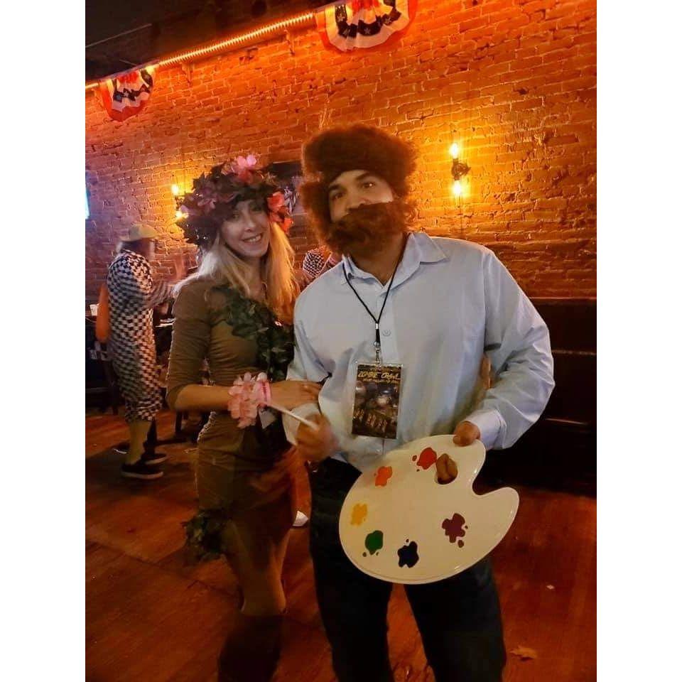 "Happy Little Tree & Bob Ross" Halloween 2019