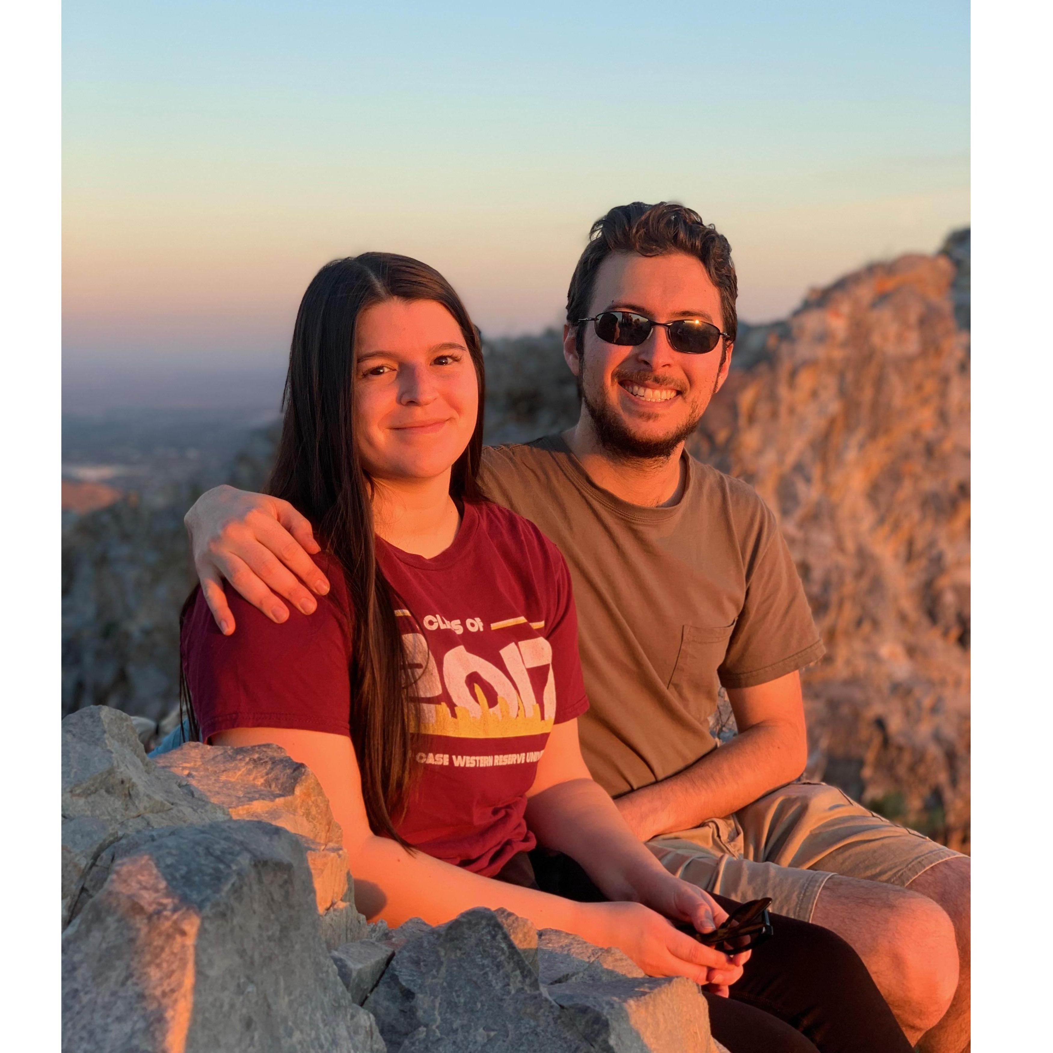 At the top of Piestewa Peak in Phoenix - February 2020
