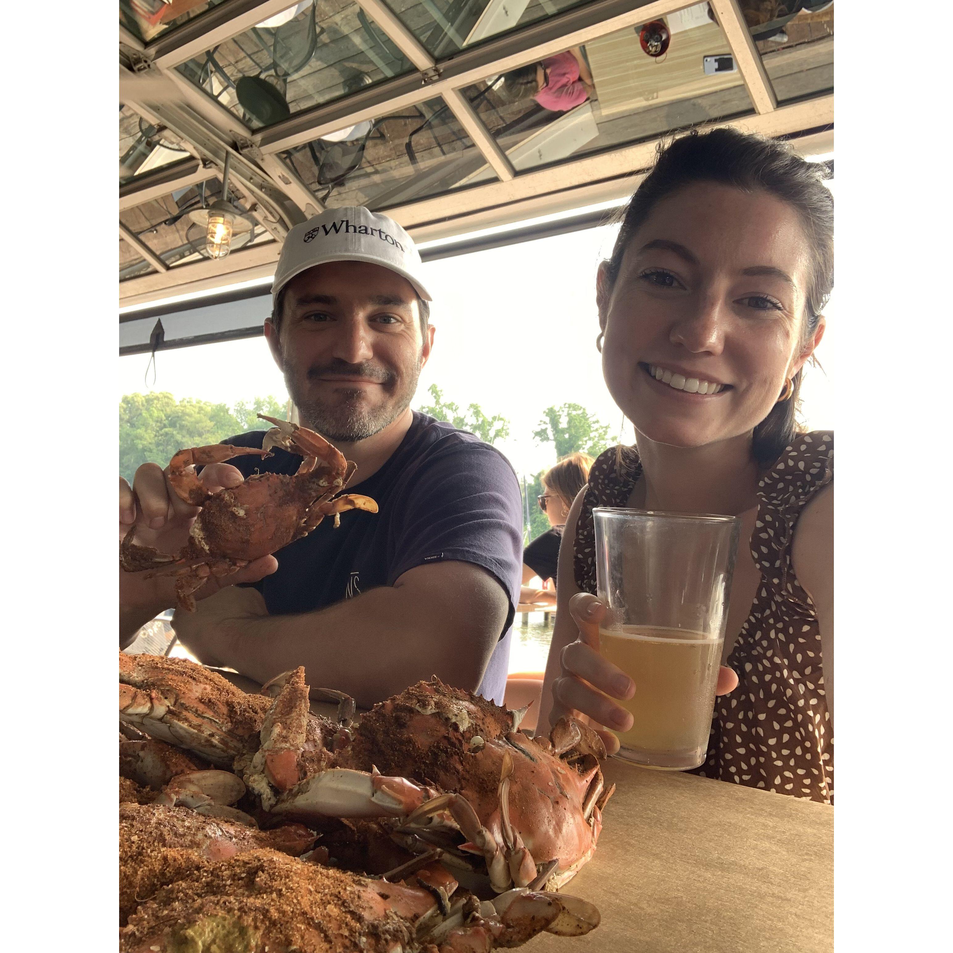 Our first annapolis crabs!