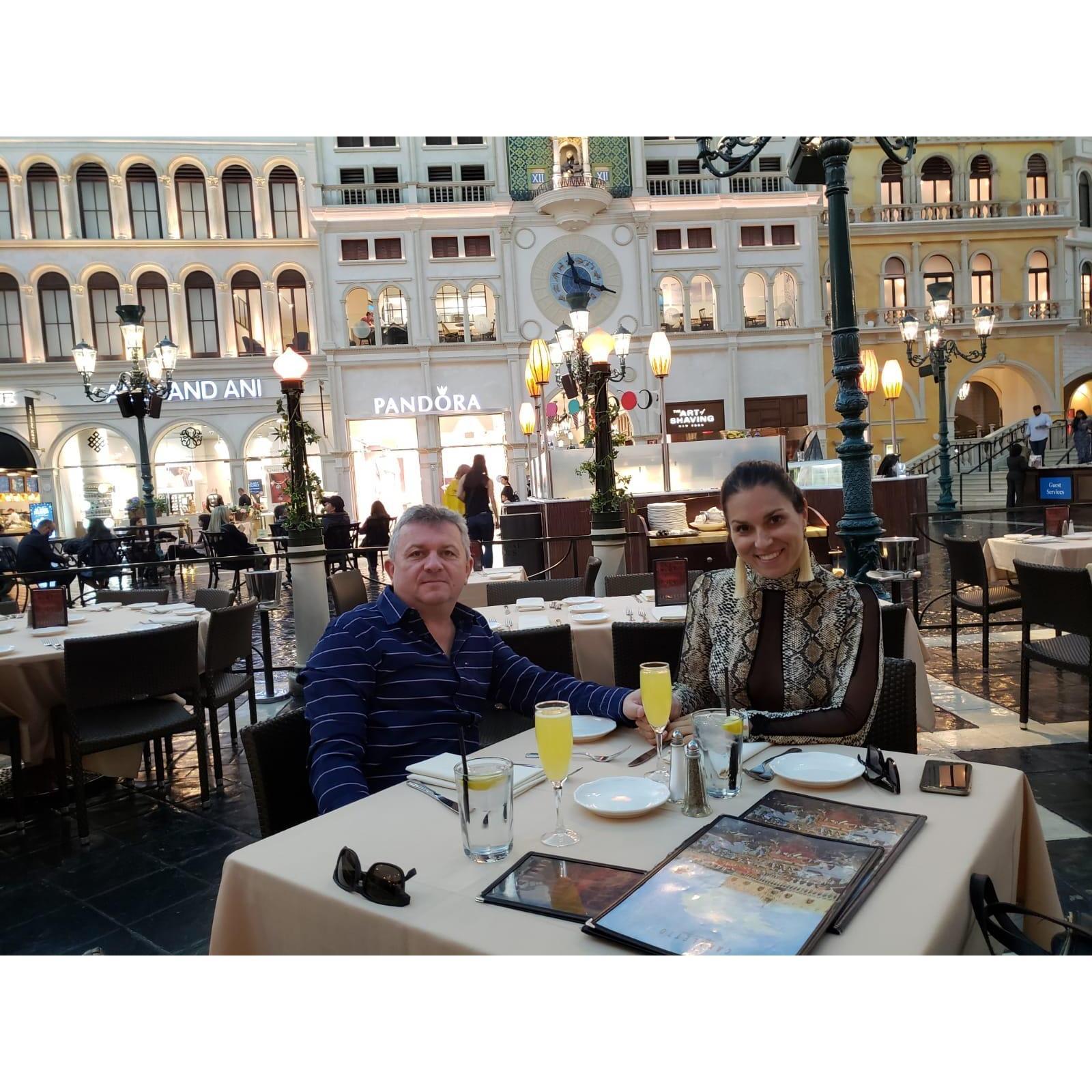 Our first trip was to Vegas!