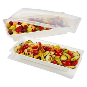 Fit & Fresh Chilled Serving Platters Set of 2