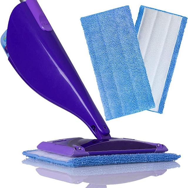 Microfiber Mop Pads Compatible with Swiffer WetJet (2 Pack)