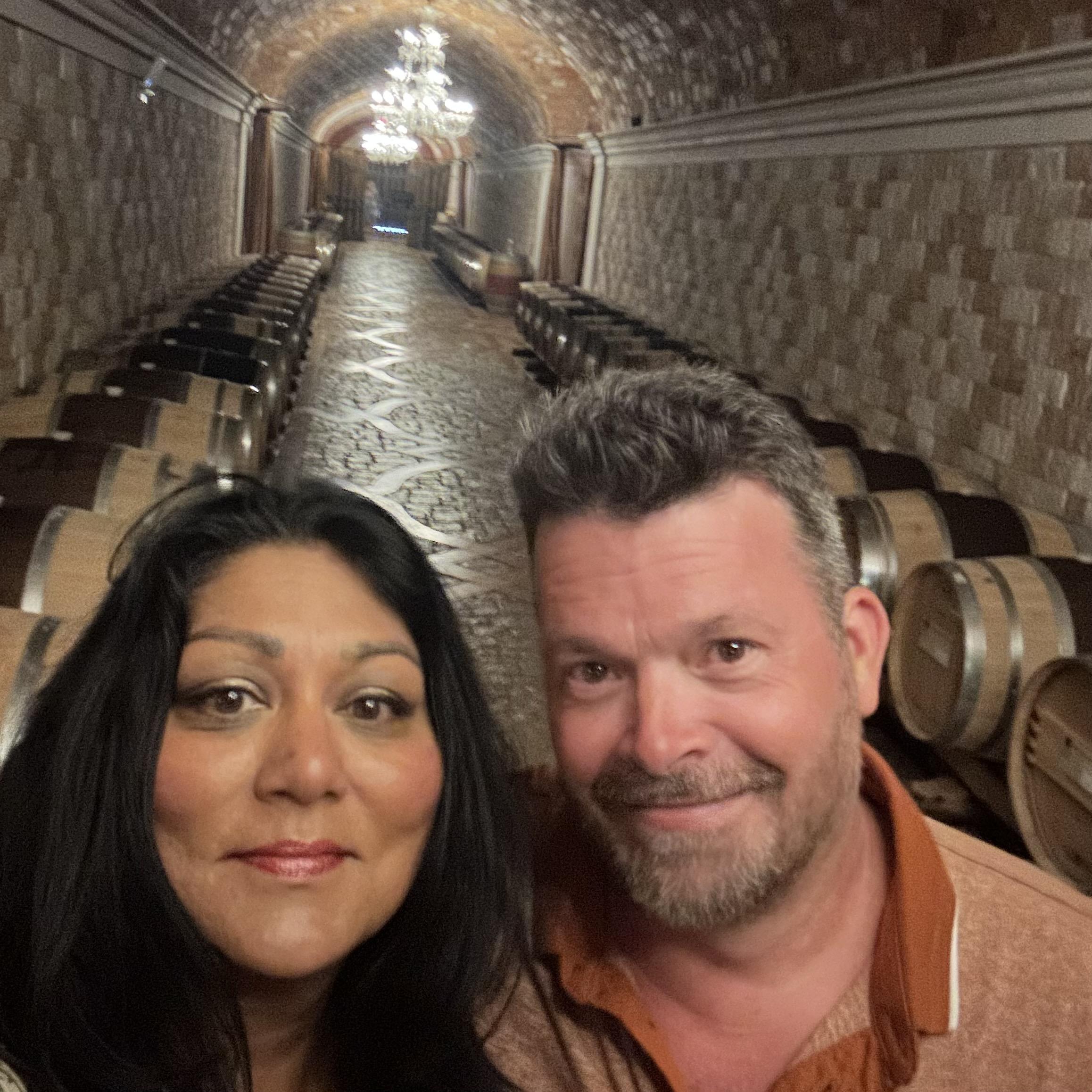 Del Dotto wine caves in Napa Valley. Spectacular and yummy. Drinking out of the barrel