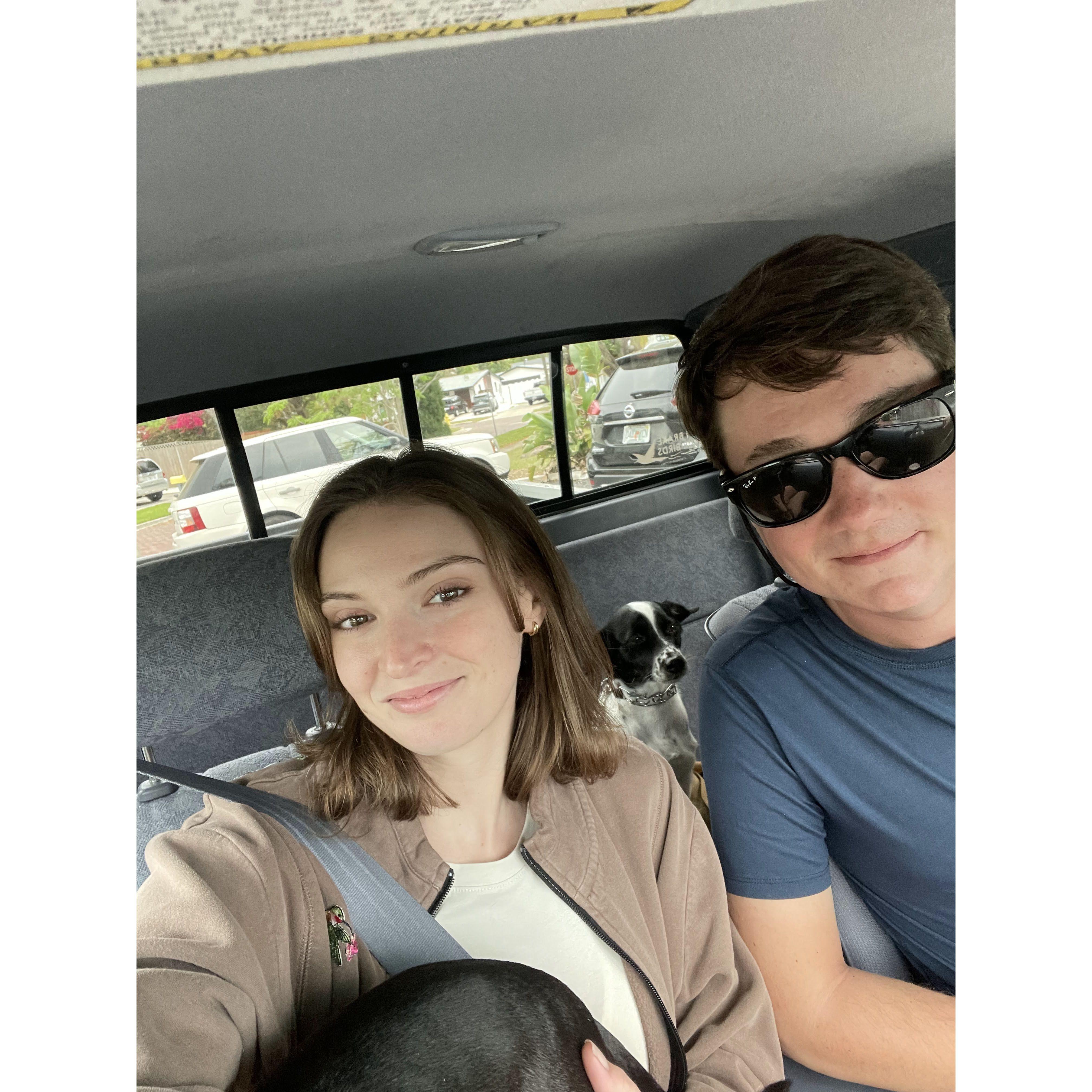 On our way with Jack & Scout to a park