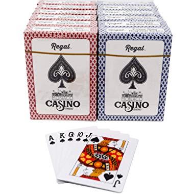Regal Games Casino Standard Poker Size Playing Cards (Set of 12 Decks)