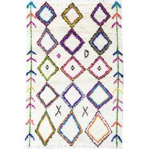 Zagora Diamond Moroccan Shag Rug