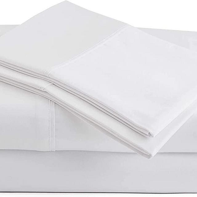 1000 Thread Count Egyptian Cotton Sheets King Size, 4 Piece King Sheets Sets, White Sheets for King Size Bed, Soft Bed Sheets King Size, Sateen King Bedding Set, 16" Deep Pocket King Size Sheets