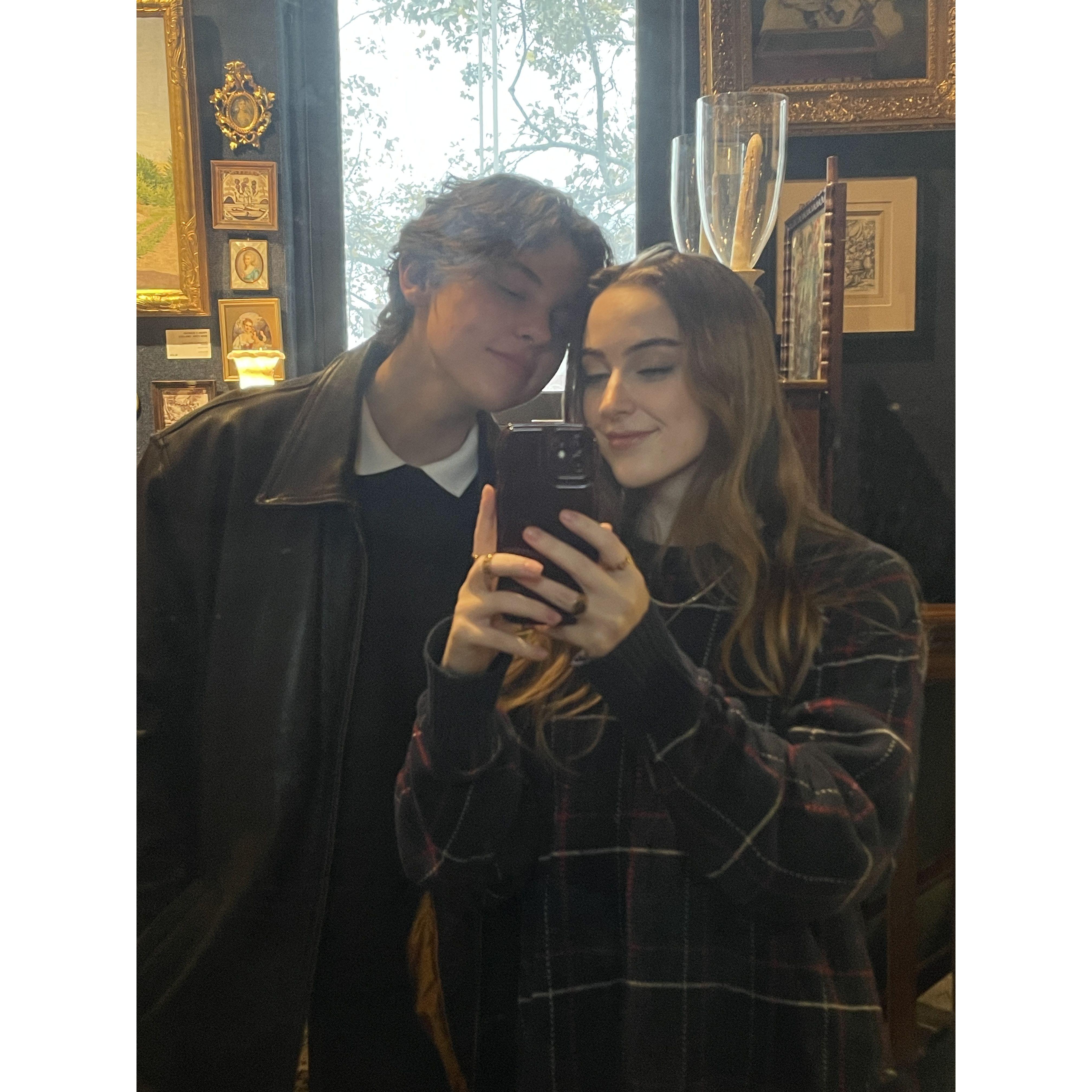 Date at one of our favorite antique art galleries in Salt Lake City. If there's one thing we enjoy, its looking at art and each other.