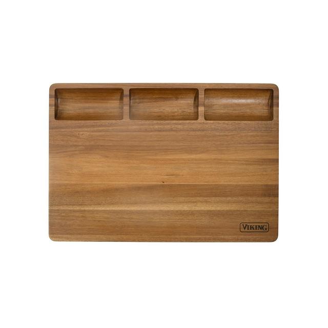Viking Acacia Reversible Butcher Block Prep and Carving Board