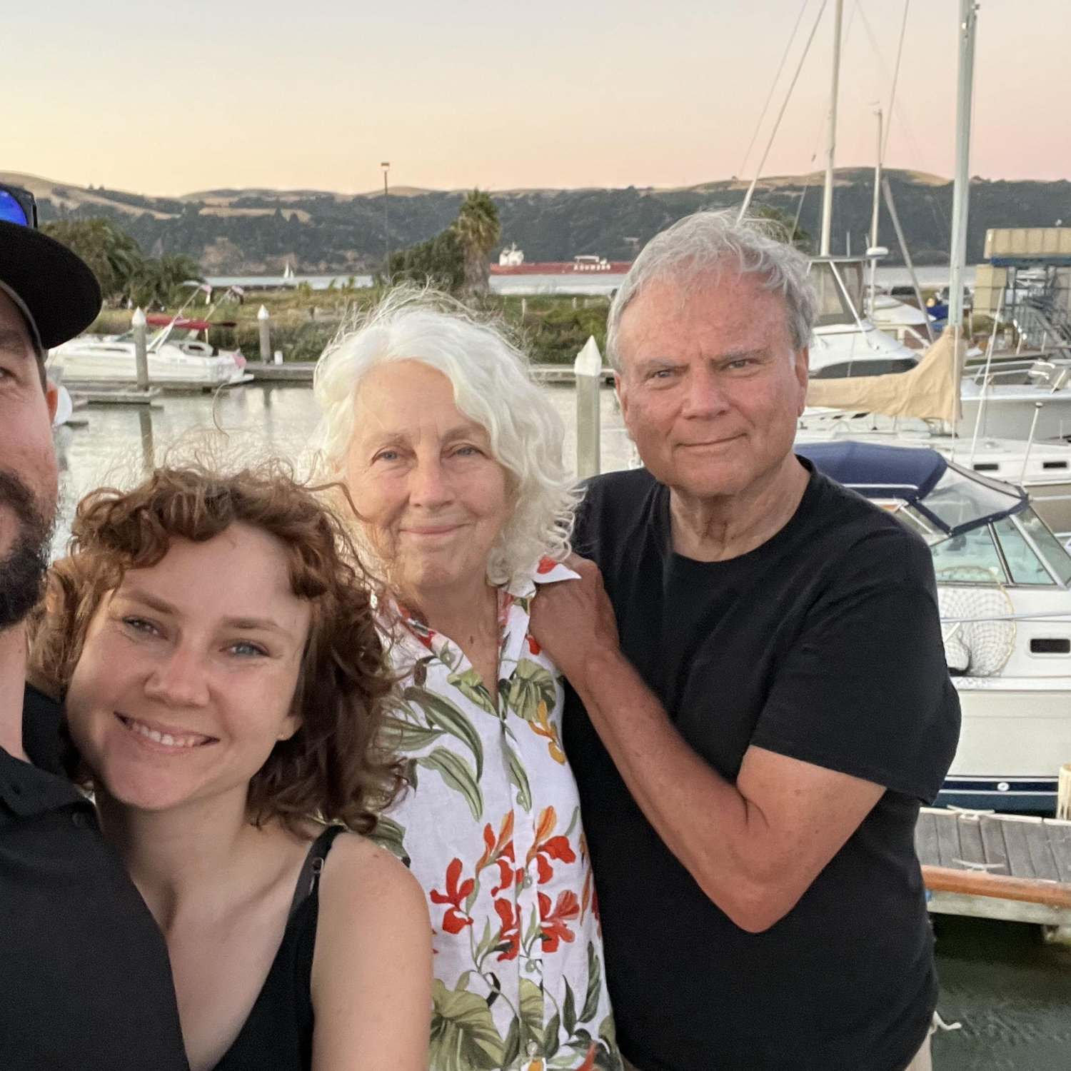 On Sarah's parents boat in Benicia, CA on the 4th of July 2024
