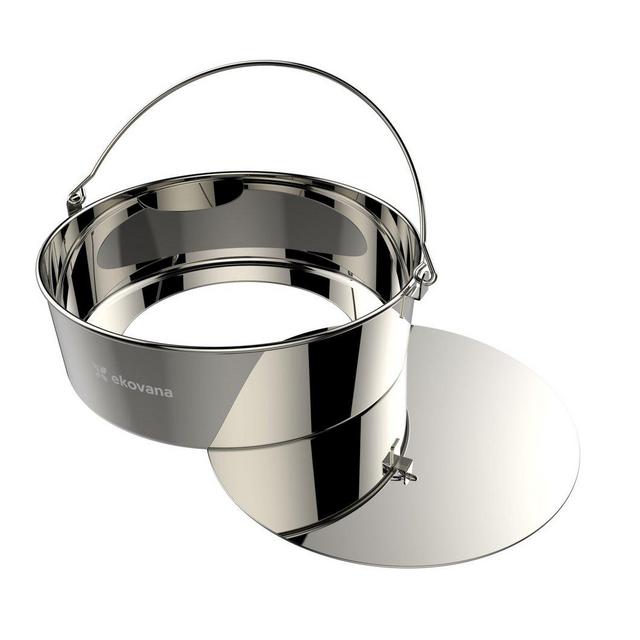 Instant Pot Accessories 3 qt Mini - Stainless Steel Cheesecake Push Pan 6x3 inches round