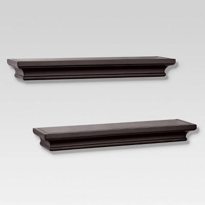 Set of 2 Traditional Shelves - Brown (15.75") - Threshold™