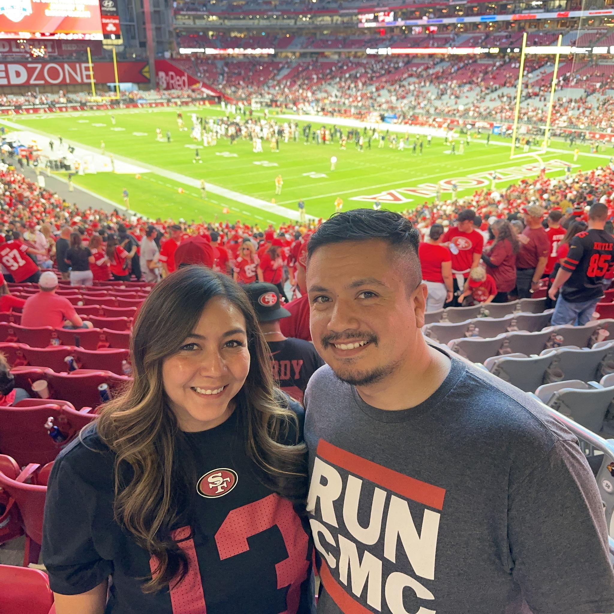 Our first game together in AZ