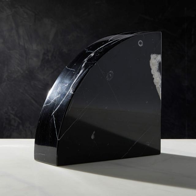 Sharp Black Marble Magnetic Knife Block