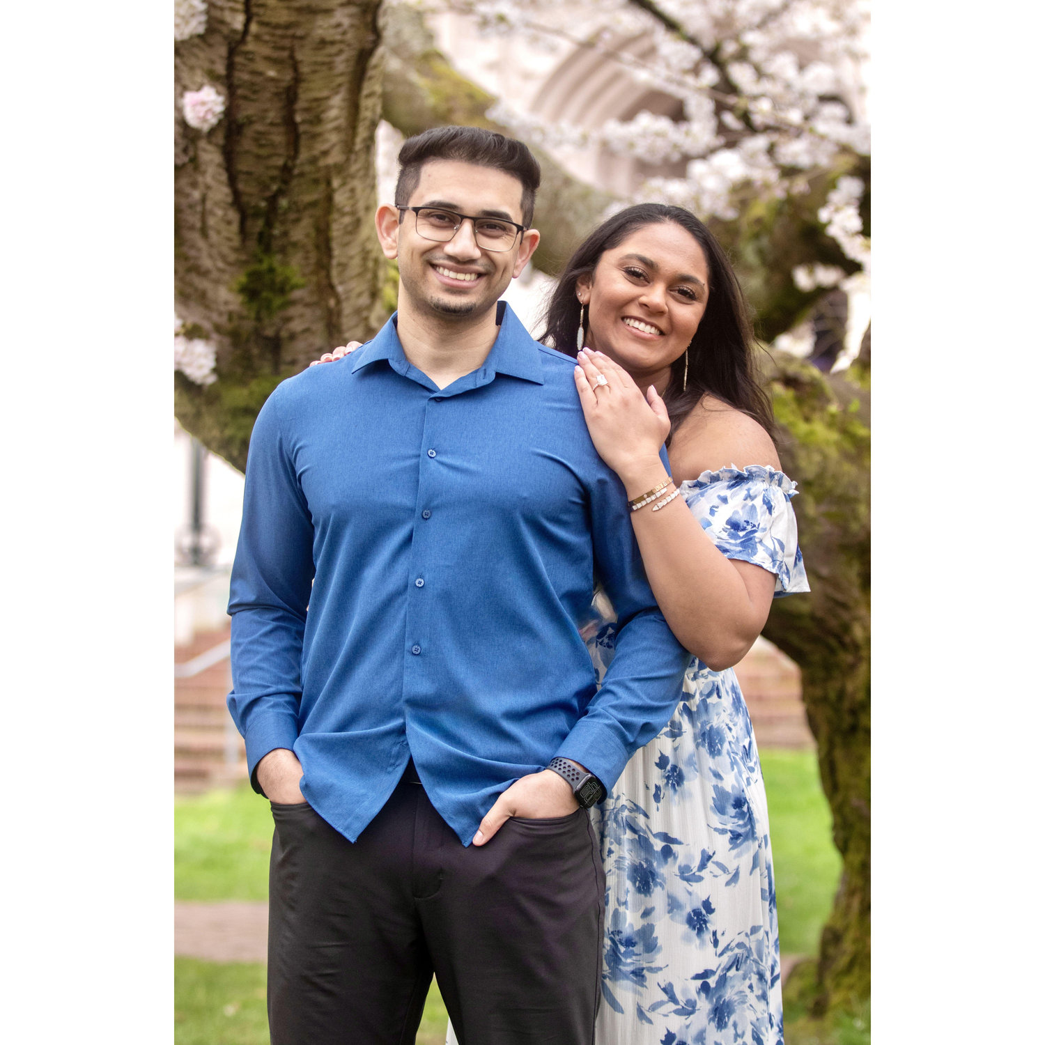 Thank you to our family friend, Andrew, for capturing our engagement pictures in Seattle during the cherry blossom season!