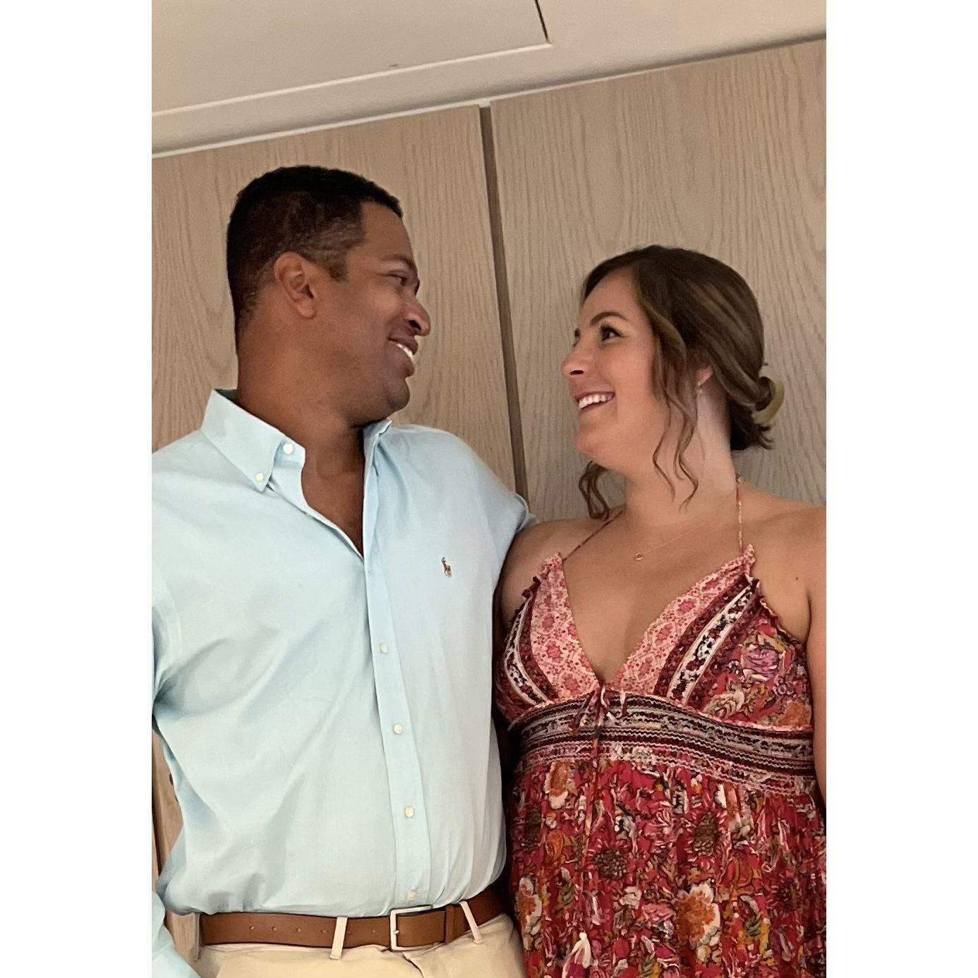 Going to weddings together has quickly become our new hobby