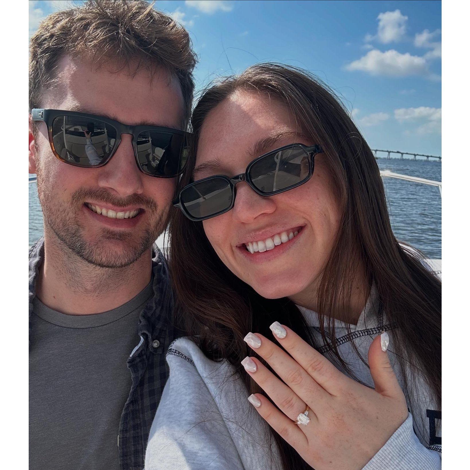 Right after she said "yes!"