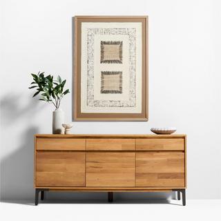 Papel con Cuadrados by Julio Laja Chichicaxtle Frame Wall Art