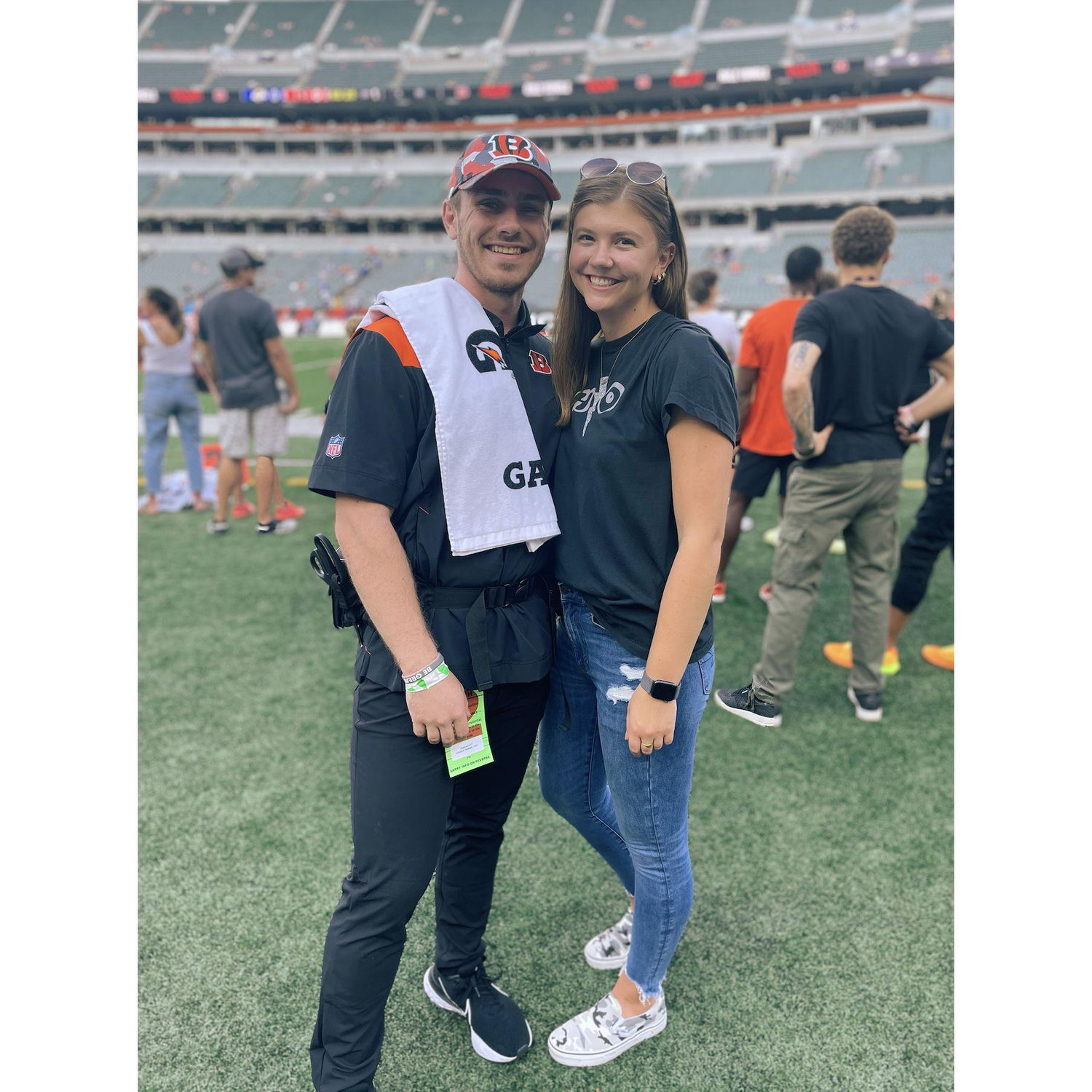 Our first photo together