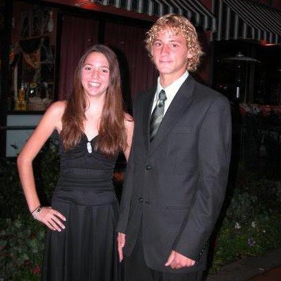 Very likely our first photo together at dinner before the Homecoming Dance 2007