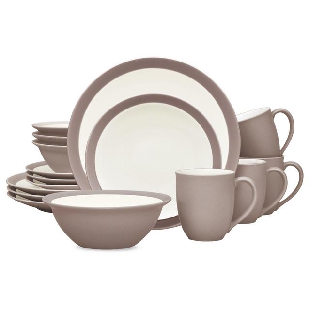 Noritake® Colorwave Curve 16-Piece Dinnerware Set in Clay
