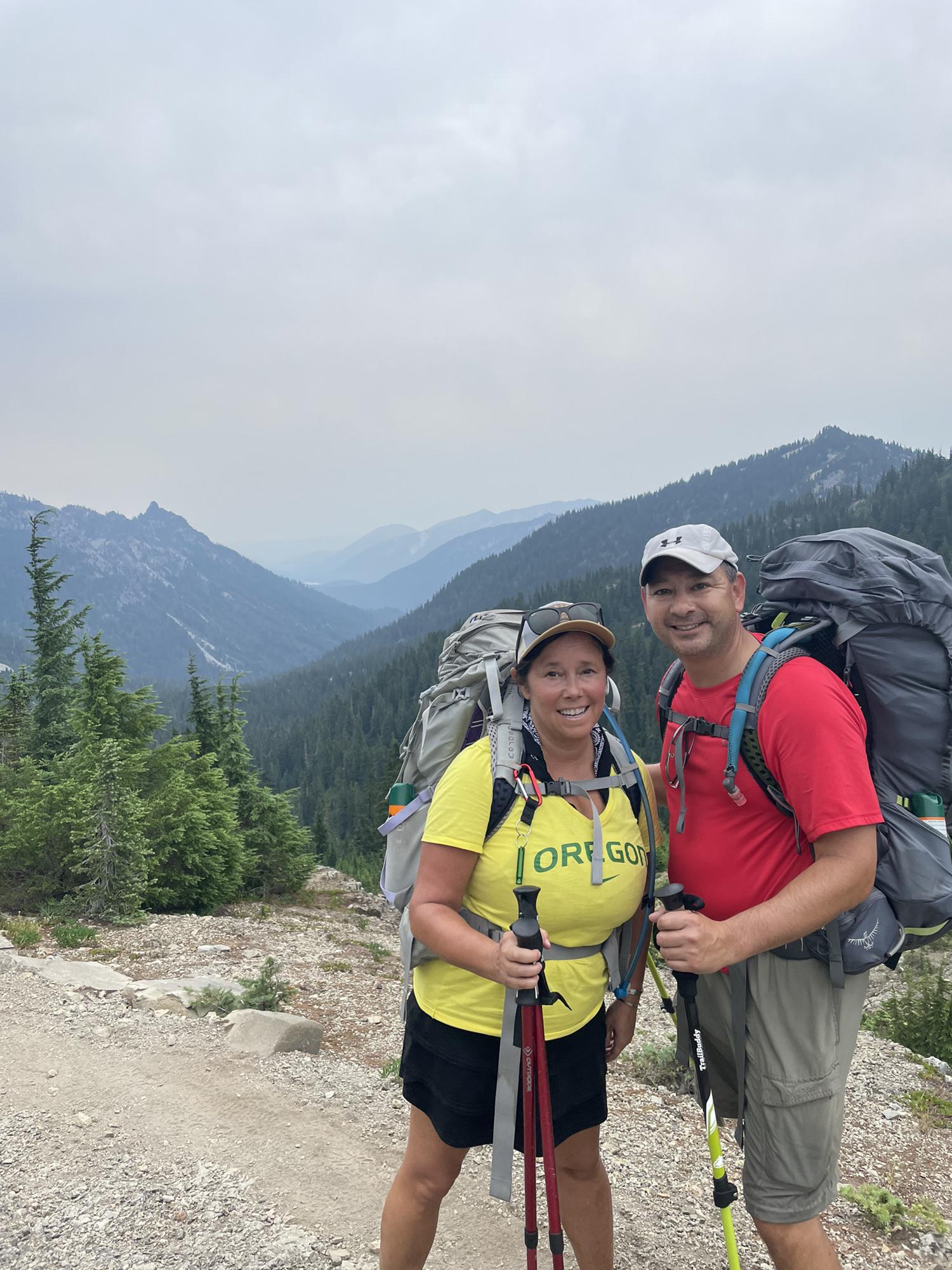 Hiking White Pass to Chinook Pass with Ravenna.