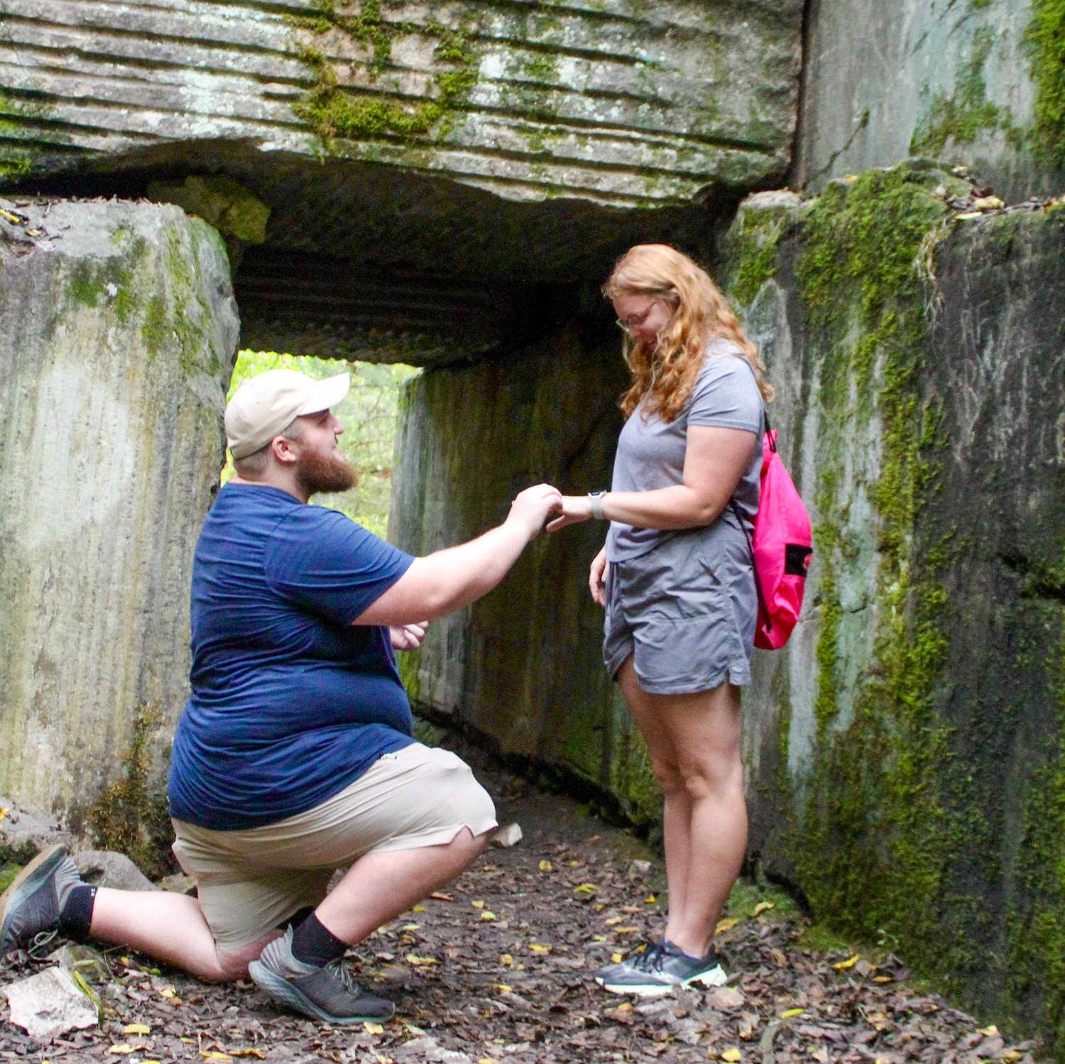 "You're my best friend, and I promise to love and cherish you forever. Will you marry me?"... 20 seconds later "Yes!!"