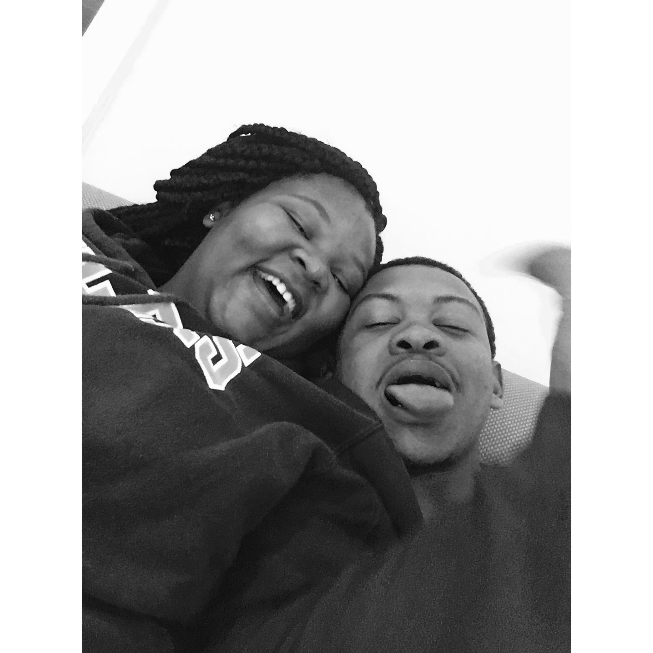 Goofing off during study time in college🤣