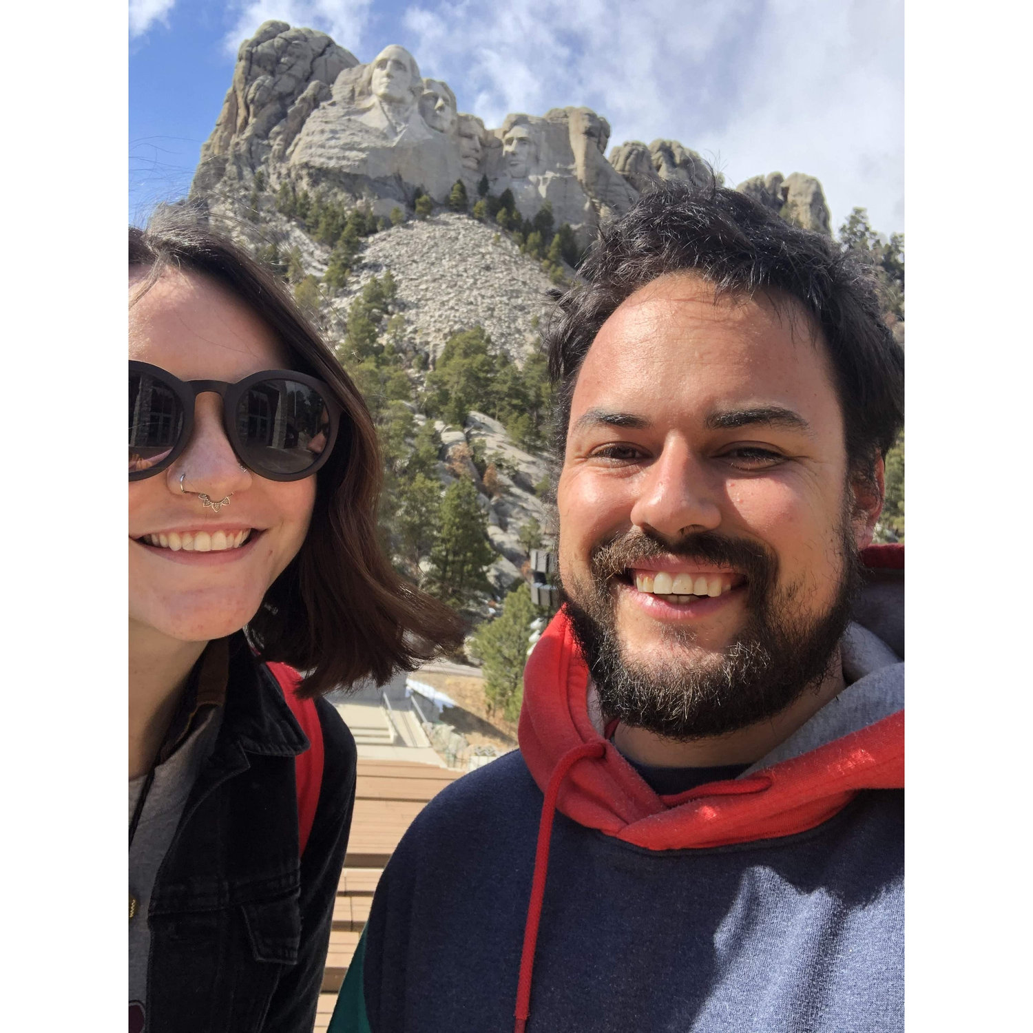 Photo from our road trip. We went from Minneapolis to Las Vegas. This photo is in Mount Rushmore, South Dakota.