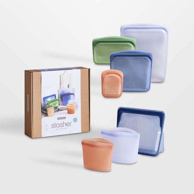 Stasher Multi-Color 7-Piece Bag Set