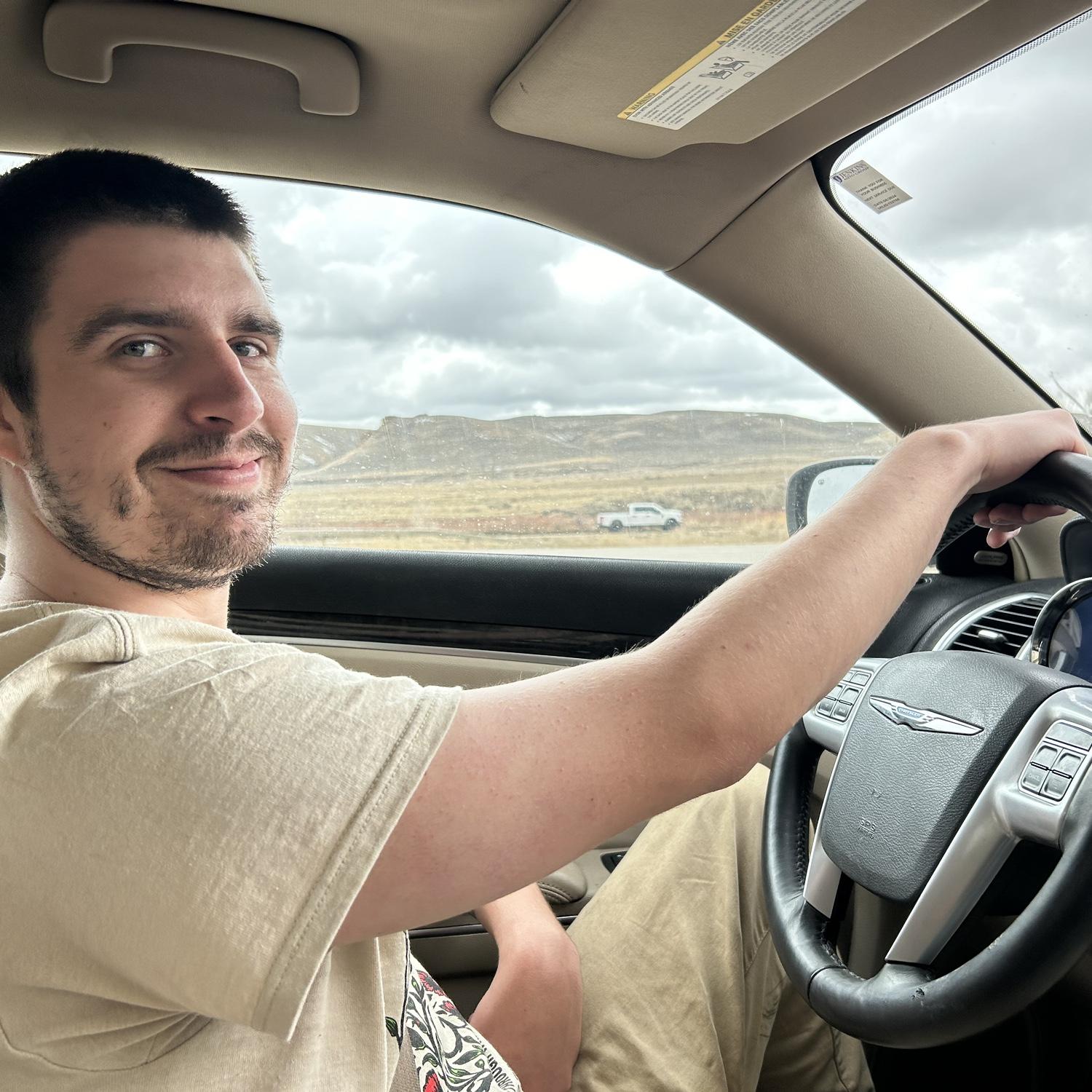 28+ hours into our road trip, can you tell he’s done with driving? 😅