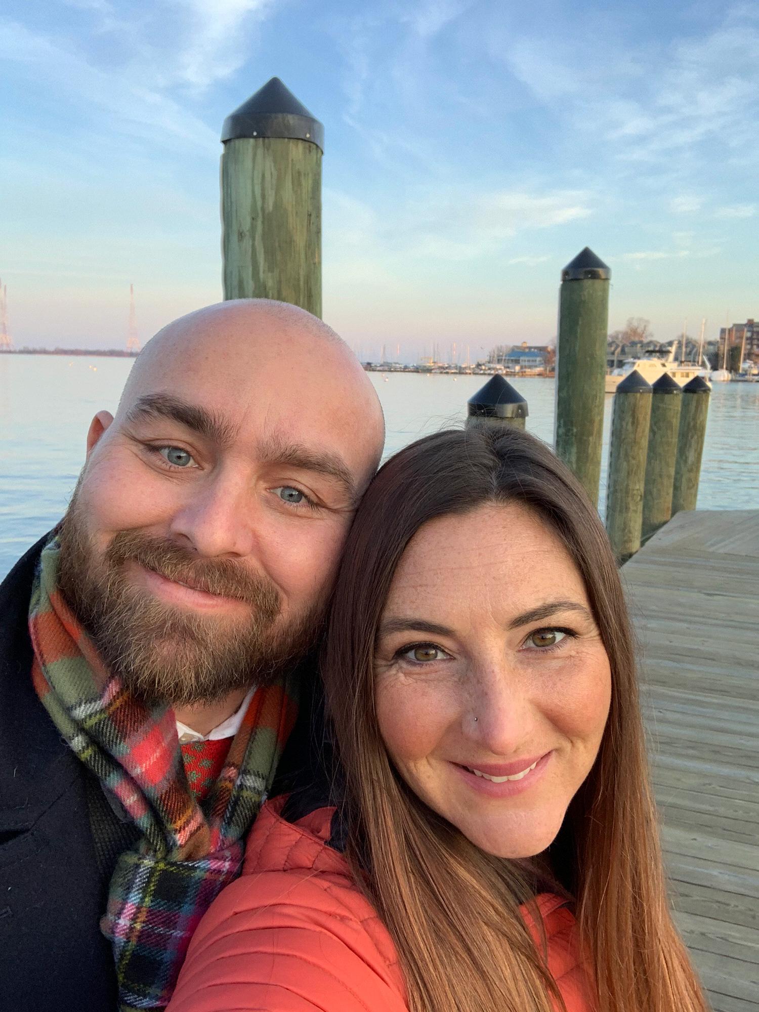 Christmas Eve on the docks of the Chesapeake Bay, MD.